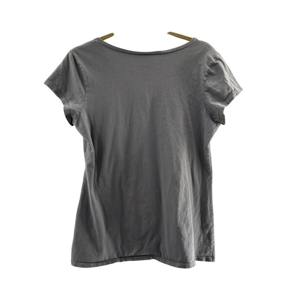 Disney Junior Mickey Mouse 18 Gray V-Neck T-Shirt LOL Print XXL Cotton Graphic - Picture 9 of 16